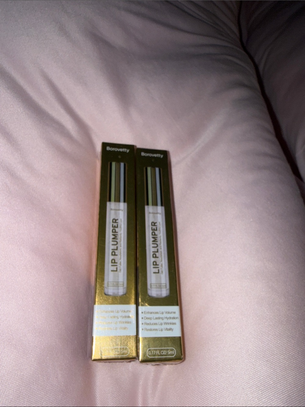 Borovetty Lip Plumper Volumizing Lip Gloss 5ml New in Box set 2